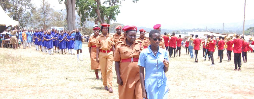 Parade Pass lead by one of our own girls from Bubulo Girls S.S